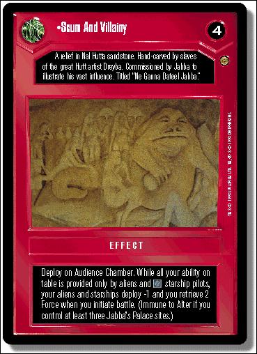 Star Wars: Jabba's Palace Limited (Base Set) card 57 Scum and Villainy