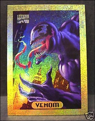 1994 Marvel Masterpieces (Holofoil Subset) card 9-C Venom (Gold Foil)