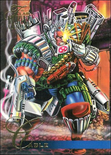 Marvel Annual Flair '95 (Base Set) card 17 Cable