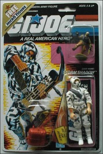 G.I. Joe: A Real American Hero 3 3/4" Basic Action Figures figure 96-B Storm Shadow (Ninja) / Micro Figure