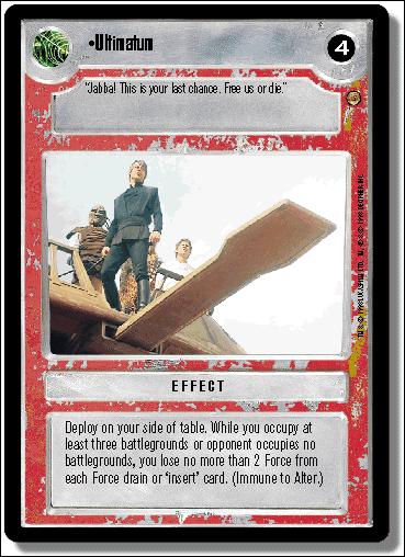 Star Wars: Jabba's Palace Limited (Base Set) card 146 Ultimatum
