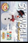 Beanie Babies Series 1 (Base Set) card 121 Snowball the Snowman