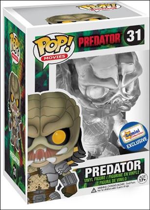 POP! Movies figure 31-B Predator (Clear) 