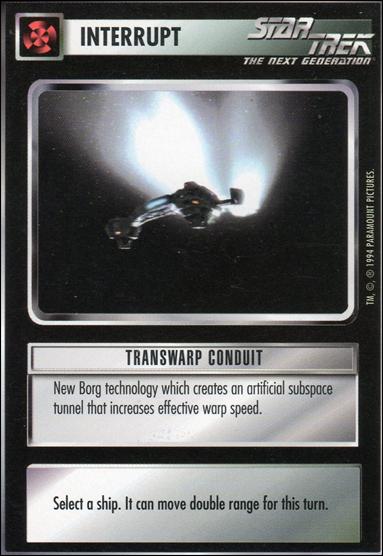 Star Trek: Premiere Unlimited (Base Set) card 143 Transwarp Conduit
