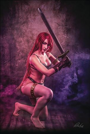 Red Sonja: Age of Chaos issue 6-O 1:30 Virgin Cosplay Photo Cover