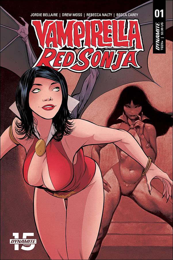 Vampirella / Red Sonja issue 1-E Drew Moss Cover