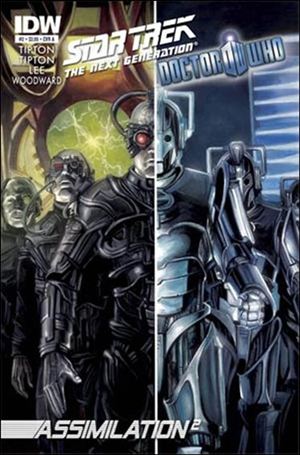 Star Trek: The Next Generation / Doctor Who: Assimilation2 issue 2 J.K. Woodward Cover