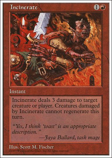 Magic the Gathering: 5th Edition (Base Set) card 243 Incinerate