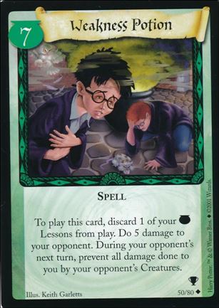 Harry Potter: Quidditch Cup (Base Set) card 50 Weakness Potion
