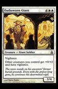Magic the Gathering: Ravnica (Base Set)  card 27 Oathsworn Giant