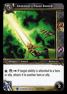 World of Warcraft: Heroes of Azeroth (Base Set) card 330 Inventor's Focal Sword