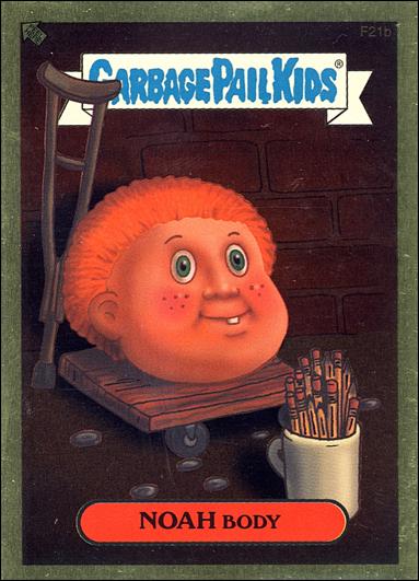 Garbage Pail Kids All-New Series 2 (Foil Sticker Subset)  card F21b Noah Body