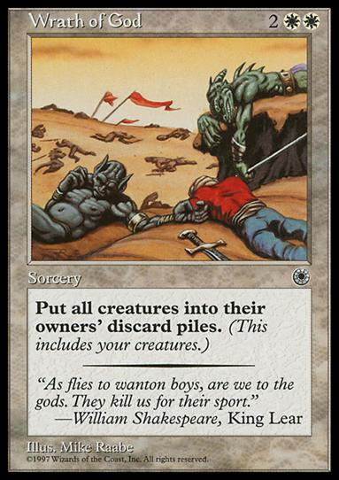 Magic the Gathering: Portal (Base Set) card 39 Wrath of God