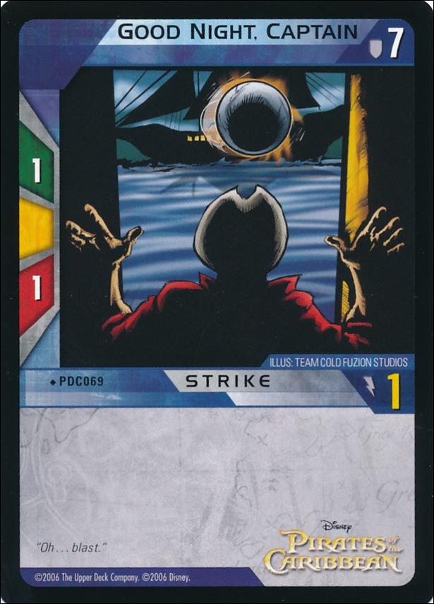 Pirates of the Caribbean - Dead Man's Chest (Base Set) card PDC069 Good Night, Captain