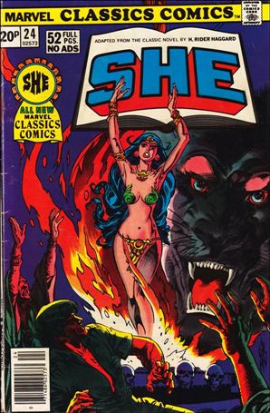 Marvel Classics Comics issue 24-B UK Price Cover