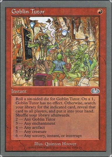 Magic the Gathering: Unglued (Base Set) card 45 Goblin Tutor