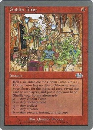 Magic the Gathering: Unglued (Base Set) card 45 Goblin Tutor