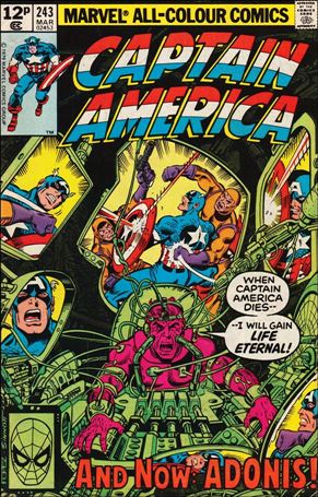 Captain America (1968) issue 243-B UK Price Cover
