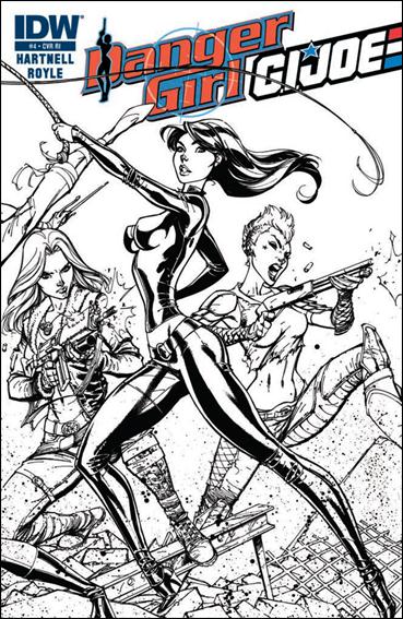 Danger Girl/G.I. Joe issue 4-C Sketch 1:10 Connecting Cover