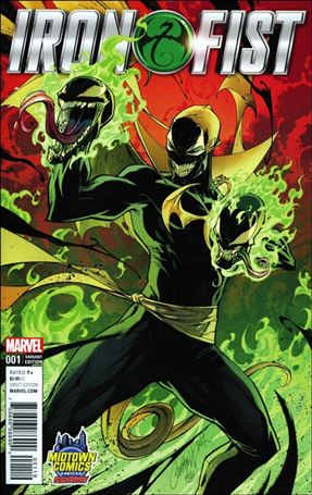 Iron Fist (2017) issue 1-F J. Scott Campbell Midtown Comics Venomized Cover