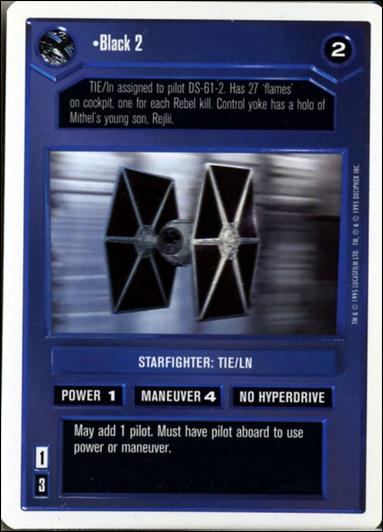Star Wars: Premiere Unlimited (Base Set) card 139 Black 2