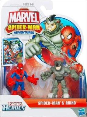 Marvel Spider-Man Adventures figure 4 Spider-Man and Rhino