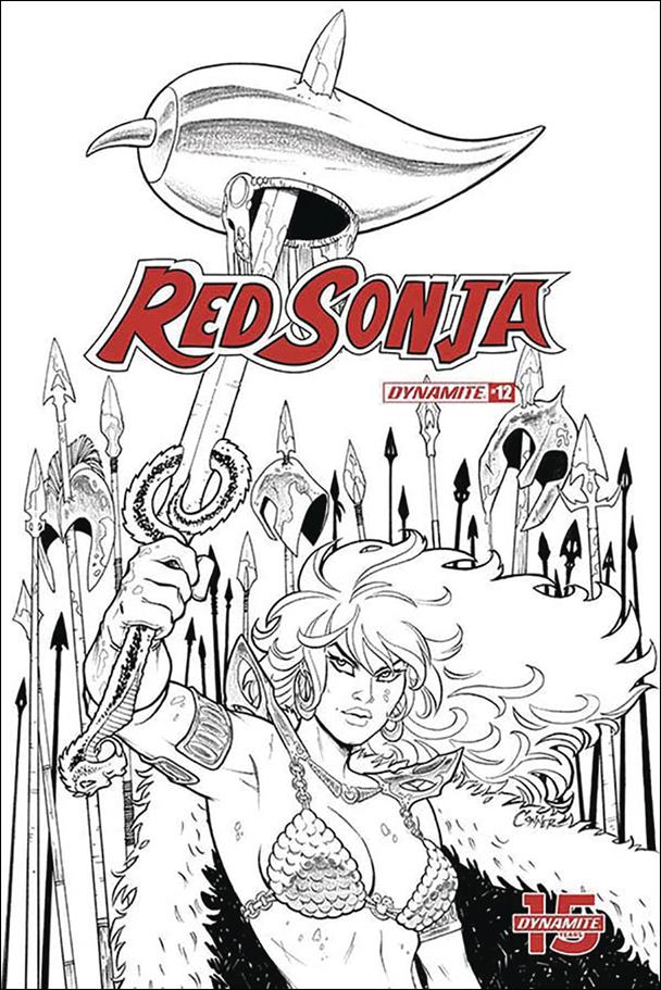 Red Sonja (2019) issue 12-I Amanda Conner 1:20 Black and White Cover