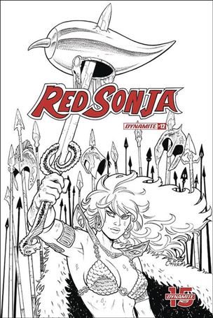 Red Sonja (2019) issue 12-I Amanda Conner 1:20 Black and White Cover