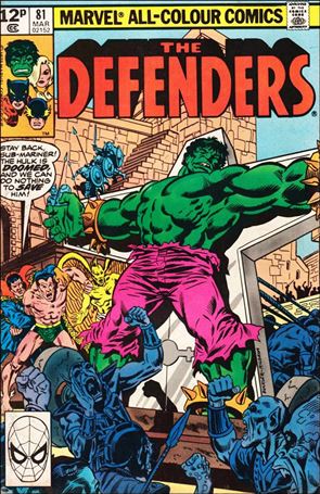Defenders (1972) issue 81-B UK Price Cover