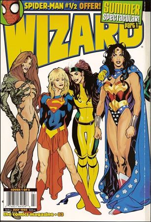Wizard: The Comics Magazine issue 83 Adam Hughes Superbabes Cover