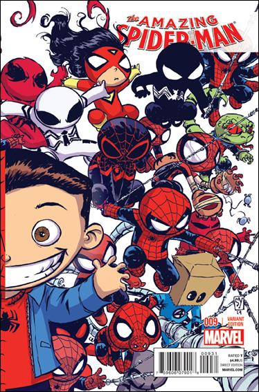 Amazing Spider-Man (2014) issue 9-D Skottie Young Connecting Baby Cover