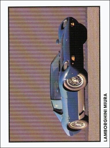 Sports Cars (1989)  (Base Set) card 23 Lamborghini Miura