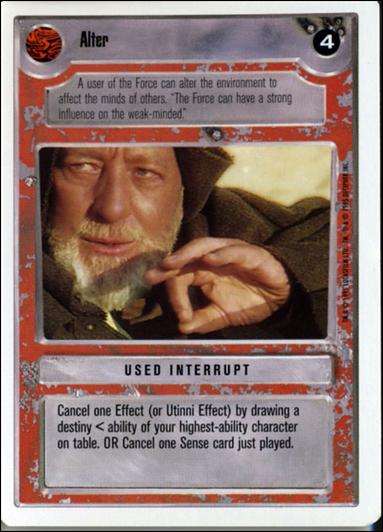 Star Wars: Premiere Unlimited (Base Set) card 258 Alter