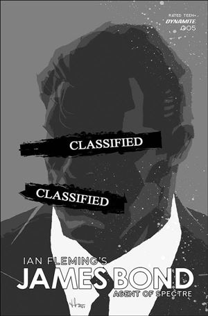 James Bond: Agent of Spectre issue 5-D 1:11 Black & White Classified Cover