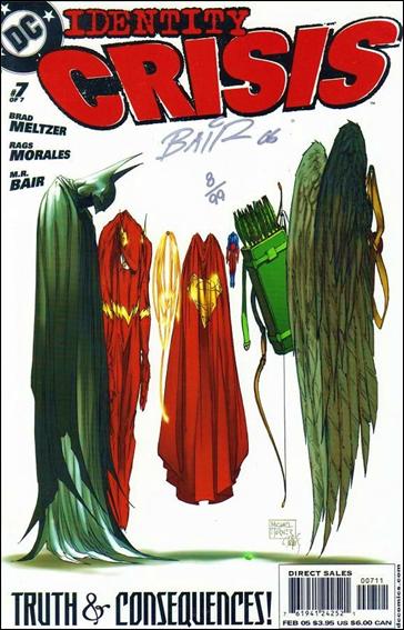 Identity Crisis issue 7-C DF (Signed by Michael Bair) 1/99