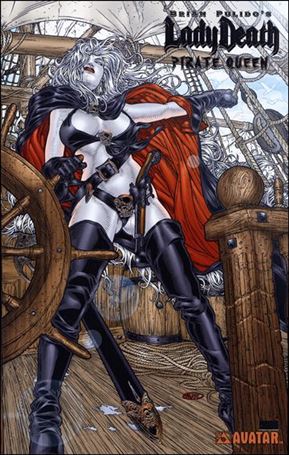 Brian Pulido's Lady Death: Pirate Queen issue 1-N Platinum Foil Cover 1/650