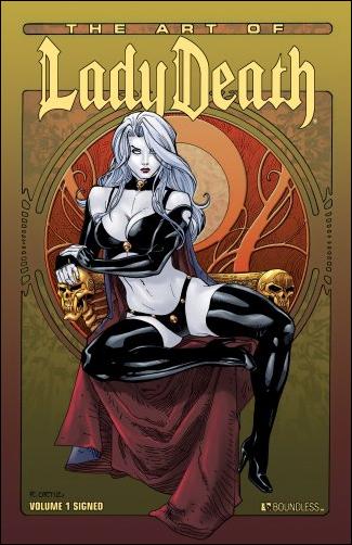 Art of Lady Death issue 1 Standard Cover, Signed by Brian Pulido, 1/3500
