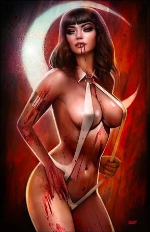 Vampirella: Year One issue 1-ZG Retailer Exclusive Szerdy Red Ultraviolet Cover