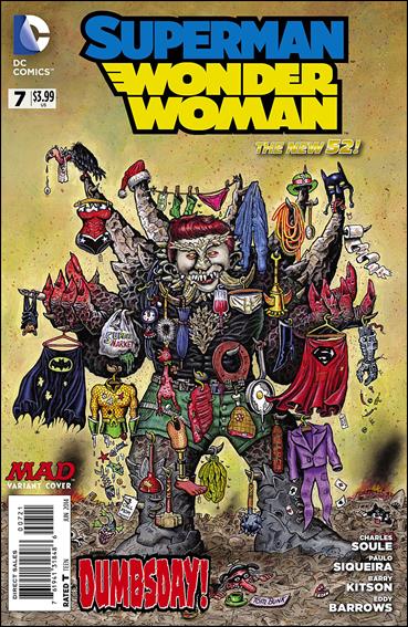 Superman/Wonder Woman issue 7-D Tom Bunk 1:25 MAD Cover