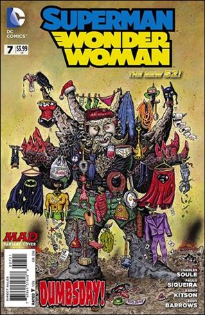 Superman/Wonder Woman issue 7-D Tom Bunk 1:25 MAD Cover