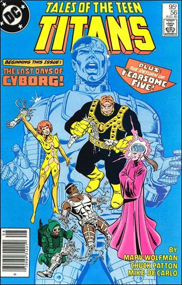 Tales of the Teen Titans issue 56-B Canadian Price Cover