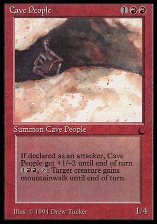 Magic the Gathering: The Dark (Base Set) card 60 Cave People