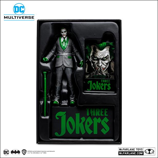 McFarlane DC Multiverse (Gold Label) issue NN 64 Joker Classic -Three Jokers (Black & White Accent)