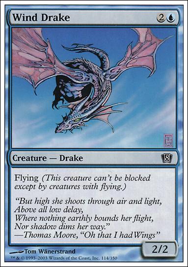 Magic the Gathering: 8th Edition (Base Set) card 114 Wind Drake