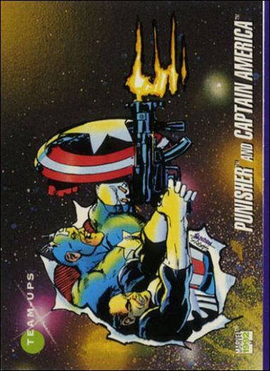 Marvel Universe: Series 3 (Base Set) card 94 Punisher and Captain America