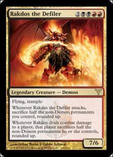 Magic the Gathering: Dissension (Base Set) card 129 Rakdos the Defiler