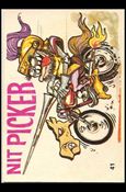 Silly Cycles (Base Set) card 41-C Nit Picker (Motorcycle on Back Going L to R) 