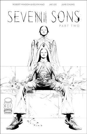Seven Sons issue 2-B 1:25 Black & White Cover