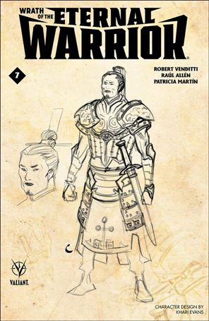 Wrath of the Eternal Warrior issue 7-D Khari Evans 1:10 Character Design Cover