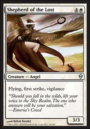 Magic The Gathering: Zendikar (Base Set) card 34 Shepard of the Lost